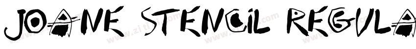 Joane Stencil Regula字体转换